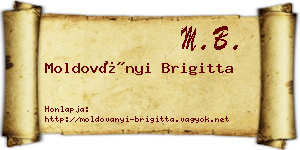 Moldoványi Brigitta névjegykártya